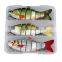 JOHNCOO 10cm /12cm /13.5cm 6-8 Segmented Fishing Lures Multi Jointed Hard Bait Lifelike Sinking Swimbait Isca Artificial Tackle