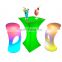 mesas y sillas discoteca plastic cocktail tables high party stool modern glowing coffee shop led chair