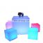 hot sale product LED plastic cube with RGB Wholesale price cut off  IP65 PE Popular Waterproof Led Light Up Cube table chairs