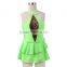 Dansgirl Kids Latin Dress Two Tone Leotard With Skirts