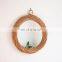 Rattan mirrors Decorative wall boho style ring shaped wicker mirror decor