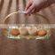 Mini Bamboo weaving storage basket bamboo platter tray For decor table