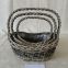 Willow Baskets For Planting Flower Pot Small Grey Willow Wicker Basket