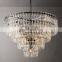 Crystal k9 MARIGNAN TIERED ROUND CHANDELIER pendant lights modern for high ceilings hotel foyer living room dining room