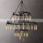 Axis Three Tier Farmhouse Pendant Light Black Iron Retro Chandeliers Living Room Bedroom Foyer Led Chandelier 48\