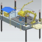 Modular Pontoon Crane Transportation Barge/Floating Working Platform Carrier/Cargo Deck Barge Support Crane Operate Dredging in Inland River Lake