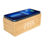 Bamboo 10W Mobile Phone Charging Alarm Clock Digital Display wireless charge