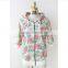 Three quarter sleeve Hooded T-shirt And Pant shorts and the new retro flower broken beautiful casual hooded fleece suits sports