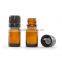 0.17oz amber glass bottle