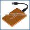 Gold USB3.1 Type-C to 2-Ports MSATA SSD RAID HDD Enclosure