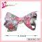 Wholesale ribbon pull flower ribbon headwear,kids ribbon bow hair clip with clover