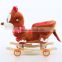 Variety of cartoon music animal rocking horse,wood toy horse with pedal