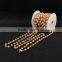$4/meter by Trade Assurance- Champagne chalcedony bead natural stone chains for necklacFree Shipping