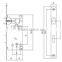 High Quality ss Glass Door Locks for Hotel Sliding Door Lock System