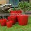 Hot selling garden plastic stacking plant pot with painting