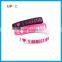 Nontoxic Customized Debossed Silicone Bracelet Wristbands