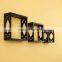 hot sale antique wooden wall cube shelf for home decoration