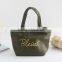 factory supply fashion strip canvas lunch bag canvas pure color bag customized
