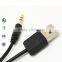 Mini usb to 3.5mm stereo jack plug car audio aux cable