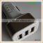 universal 3 port usb car charger,multi port auto charger for mobile phone