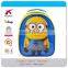 cute minions kids lunch bag box with bag