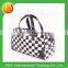 European style fashionable and fancy chequer travel bag