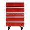 JGA Retro Style 1 Drawer 50L Mini Toolbox Refrigerator , Safe Fridge With 4 Wheels Beverage Refrigerator