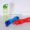 2016 BPA free plastic material drinking water bottle child water bottle with rubber straw