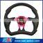 Racing Car Steering Wheel 13inch 14inch, PU Steering Wheel Flat Style