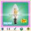 hot sales CE RoHS Dimmable candle C35 LED filament bulb with traditional shape