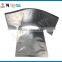Aluminium foil bag one side clear one side foil pouch with zipper