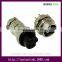 INST GX19 10pin metal srcew waterproof airplug connector
