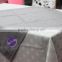 polyester fabric jacquard laser cutting dining sequin table cloth