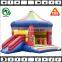 hot sale custom inflatable air trampline bed with slide for kids play, inflatable tiny house for sale