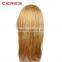 8A grade 100% Human Hair full lace silky straight long blonde girl wig