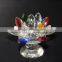 Crystal colorful lotus flower for wholesale