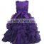 Girl dresses flower girl dress purple ball gown dress for girls dress new model girl dress