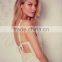 White Sexy Straps Neck Sweetheart Maxi Dresses for Women