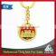 Promotional gift Custom design culture 3D embossed keychain