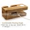 100% natural 2 in 1 wooden watch stand for iPhone for apple watch Bamboo Wood Charging Stand                        
                                                Quality Choice