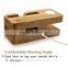 Bamboo Wood Charge Station for Apple Watch & for iPhone wooden charging station