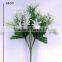 Artificial Decorative Flowers H24cm White Garden Filler Plastic Springeri