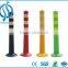 Reflective spring pvc flexible warning post