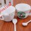 Porcelain Coffee Mug/ Coffee Cup	with spoon
