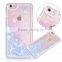 hard back luminous liquid sand case for apple phones