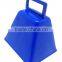 Cow bell in custom colors with strap or lanyard as noise maker