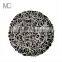 Wholesale Catering and Events Gold Silver Vines Design Glass Charger Plate