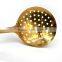FDA LFGB Grade Wholesale price gold plating stainless steel dumpling skimmer