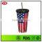 bpa free 20oz double wall wholesale insulated tumbler with straw