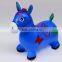 bule red pink green orange Inflatable Animal Toy and PVC Plastic Type jumping toy horse with music